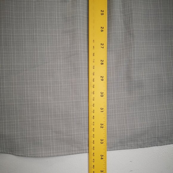 NWT Van Heusen Men's Size 3XL Naturel Stretch Non-Iron Grey Plaid Shirt - Picture 11 of 11